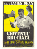 Rebel Without a Cause, Italian Movie Poster, 1955 Lámina giclée