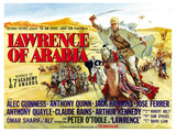 Lawrence of Arabia, UK Movie Poster, 1963 Lámina giclée