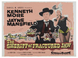 The Sheriff of Fractured Jaw, UK Movie Poster, 1958 Reproduction procédé giclée
