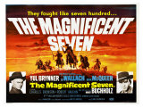 The Magnificent Seven, UK Movie Poster, 1960 Giclee Print