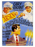 Arsenic and Old Lace, German Movie Poster, 1944 Lámina giclée