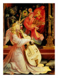 Isenheim Altar: Allegory of the Nativity, detail (Angel with Viola) reproduction procédé giclée par Matthias Gruenewald