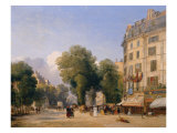 The Boulevard des Capucines, c. 1828 Giclee Print by Robert Stanley Colet