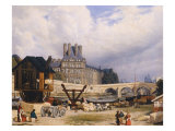 The Tuileries and the Pont Royal, 1843 Giclee Print by Arthur Henri Roberts