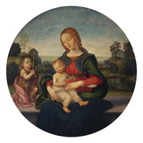 Madonna and Child with the Infant Saint John Giclée-tryk af Raffaellino Del Garbo