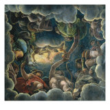Room of Psyche: Vault (Wedding of Cupid and Psyche) Giclée-tryk af Giulio Romano