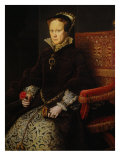 Portrait of Mary Tudor, Queen of England Giclee Print by Anthonis Mor
