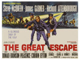 The Great Escape, UK Movie Poster, 1963 Reproduction procédé giclée