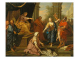 The Judgment of Solomon Giclee-trykk av Louis de Boulogne