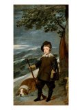 Prince Baltasar Carlos as Huntsman Giclee Print by Diego Velazquez