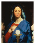 Virgin with the Host Giclee Print by Jean-Auguste-Dominique Ingres