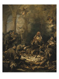 The Nuns' Meal Giclée-tryk af Alessandro Magnasco The Nuns' Meal Giclée-tryk af Alessandro Magnasco