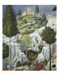 Procession of the Magi: Wall with Lorenzo, detail (Castle) Giclee Print by Benozzo Gozzoli