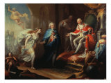 Godoy Presenting Peace to Charles IV Giclee Print by Jose Aparicio