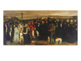 The Burial at Ornans Giclee Print by Gustave Courbet