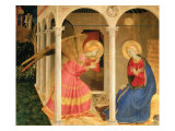 Cortona Altarpiece with the Annunciation, without predellas Giclee Print by Fra Angelico 