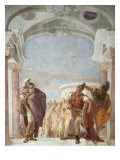 Minerva Preventing Achilles from Killing Agamemnon Giclee Print by Giambattista Tiepolo