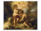 The Children of the Shell reproduction procédé giclée par Bartolome Esteban Murillo