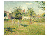 Woman on a Lawn Giclee Print by Camille Pissarro