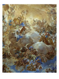 Triumph and Glory of the Habsburgs, detail Giclee Print by Luca Giordano