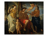 The Inspiration of the Poet Giclee Print by Nicolas Poussin