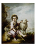 Le berger reproduction procédé giclée par Bartolome Esteban Murillo