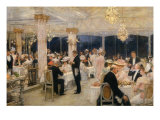 Soiree of the Grand Prix at Armenonville, 1905 Lámina giclée por Henri Gervex