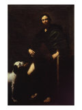 Saint Roch Giclée-tryk af Jusepe de Ribera