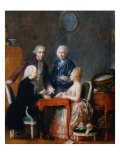 The Backgammon Play Lámina giclée por Jean Francois Garneray