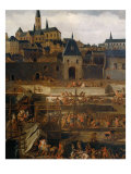 View of the city of Blois, detail Giclee Print by Jean Baptiste Martin
