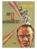 Twelve Angry Men, German Movie Poster, 1957 Lámina giclée Twelve Angry Men, German Movie Poster, 1957 Lámina giclée