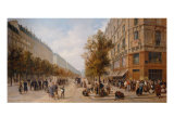 Queue in Front of Grocer's, November 1870 Lámina giclée por Jules Didier