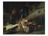 By the Fireplace Reproduction procédé giclée par Jean-Honore Fragonard