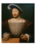 Portrait of Francis I King of France, c. 1530 reproduction procédé giclée par Joos Van Cleve