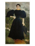 Portrait of Madame M. reproduction procédé giclée par Henri Rousseau