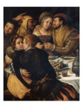 Banquet with Friends, detail reproduction procédé giclée par Frans Pourbus II