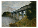 The Railroad Bridge at Argenteuil Giclée-tryk af Claude Monet The Railroad Bridge at Argenteuil Giclée-tryk af Claude Monet