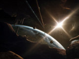 Mining Colony on an Asteroid Photographic Print
