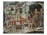 Procession of the Magi: Wall with Lorenzo, detail (Lorenzo with Archers) Giclee Print by Benozzo Gozzoli