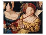 Gallant Scene or The Five Senses (Lute Player) Giclee Print