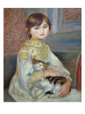 Portrait of Julie Manet or Little Girl with Cat Giclée-Druck von Pierre-Auguste Renoir