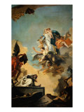 The Virgin Giving the Scapular to Saint Simon Stock Giclee Print by Giambattista Tiepolo