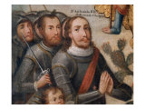 Saint Hippolytus Between Spanish and Aztec Soldiers (Don Pedro de Alvarado) Lámina giclée Saint Hippolytus Between Spanish and Aztec Soldiers (Don Pedro de Alvarado) Lámina giclée