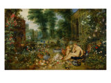 The Five Senses: Smell Giclee Print by Jan Bruegel the Elder