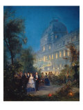 Festival at Night at the Tuileries June 10, 1867 Giclee Print by Pierre Tetar Van Elven