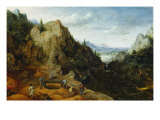 Landscape with Iron Mines Reproduction procédé giclée par Lucas van Valckenborch