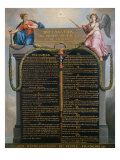 The Declaration of the Rights of Man and Citizen, August 1789 Giclee Print by Jean Jacques Francois Le Barbier