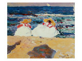 Beach at Valencia reproduction procédé giclée par Joaquin Sorolla y Bastida