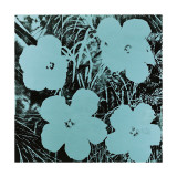 Flowers, c.1967 (Blue) Lámina giclée por Andy Warhol