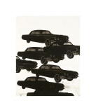 Cars, c.1962 (Black) reproduction procédé giclée par Andy Warhol